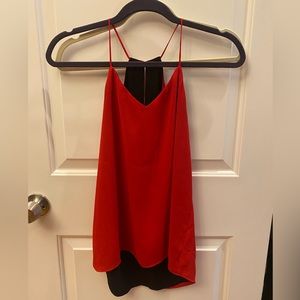 Reversible black red camisole tank. Side xsmall. Like new